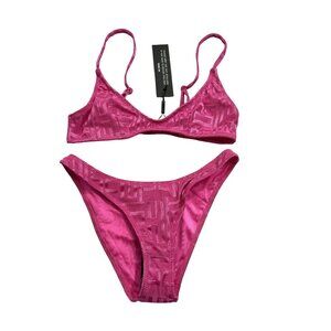Triangl Swimwear Maia Bikini Set & Swim Bag in Caplia Pink